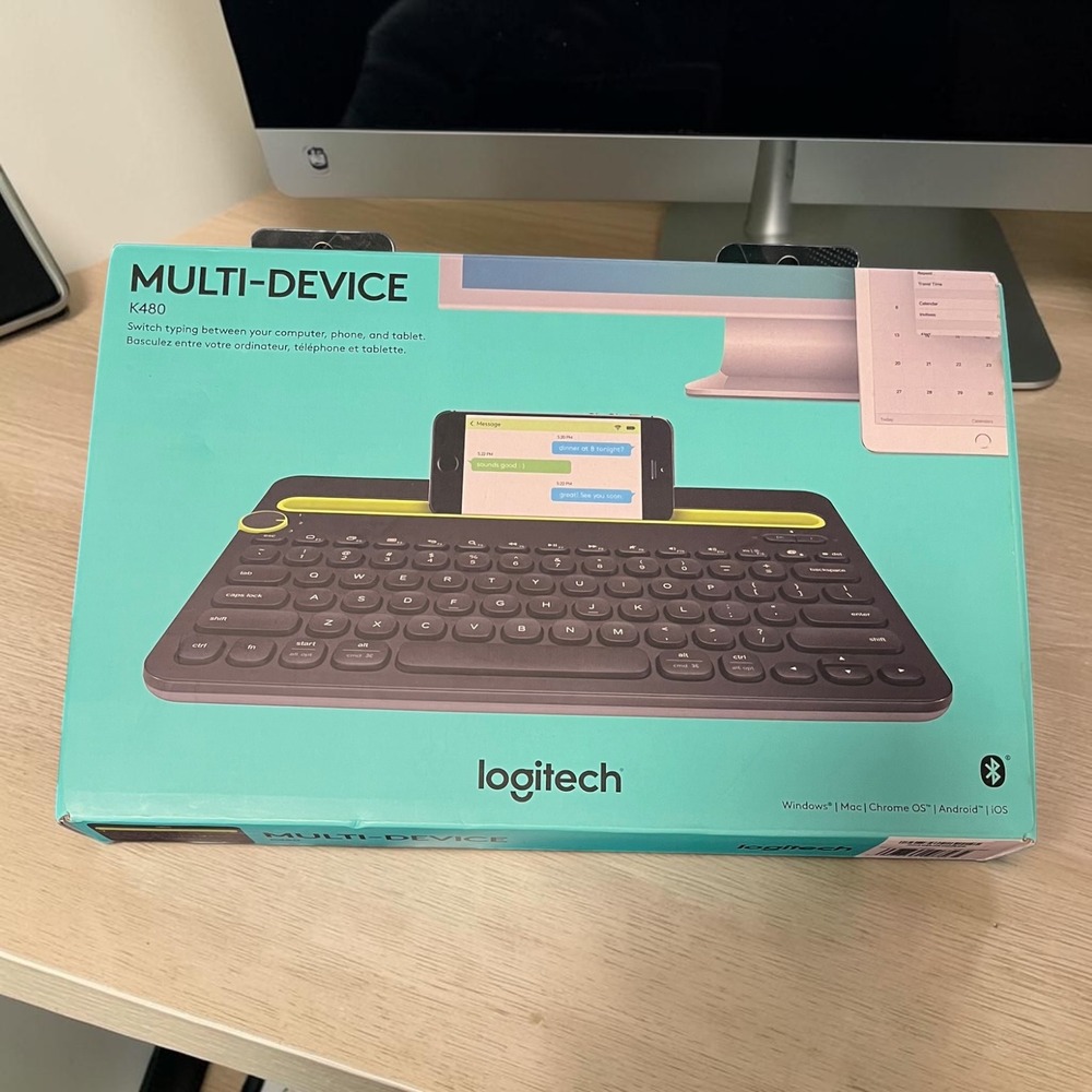 Logitech K480 Multi-Device Bluetooth Wireless Keyboard Black 920-006342